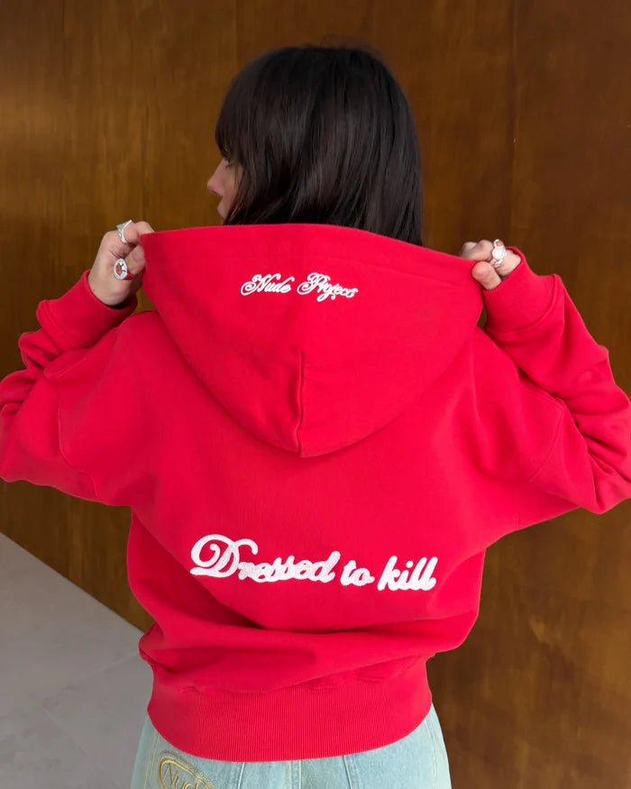 Kill Bill Zip-Up Hoodie Red