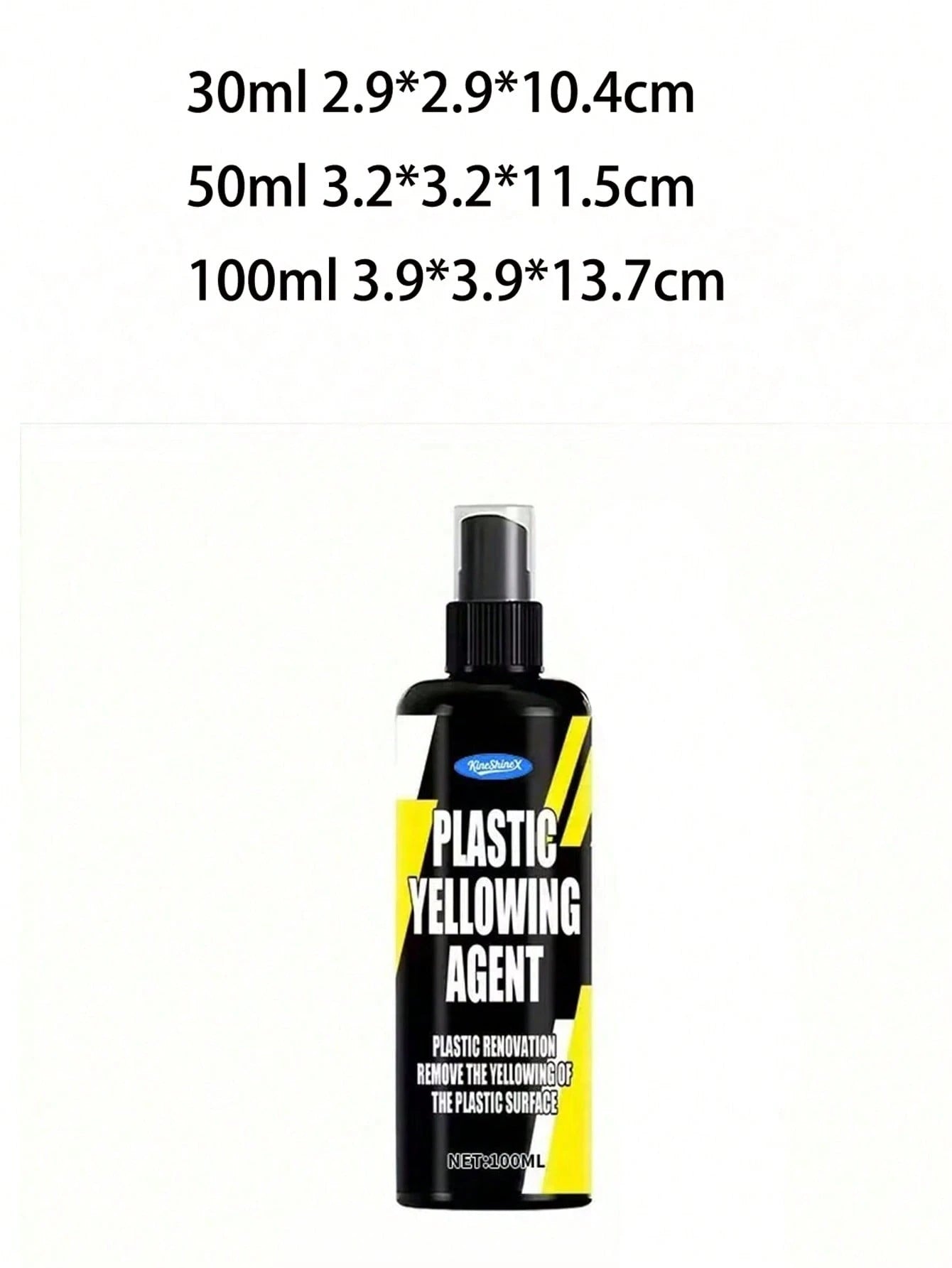 KineShineX Car Headlight Yellowing Repair Polishing Agent, Car Wash Bulb Polishing Repair Spray, Car, Motorcycle And Truck Headlight And Rearview Mirror Cleaner, Car Accessories