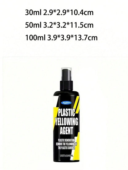 KineShineX Car Headlight Yellowing Repair Polishing Agent, Car Wash Bulb Polishing Repair Spray, Car, Motorcycle And Truck Headlight And Rearview Mirror Cleaner, Car Accessories