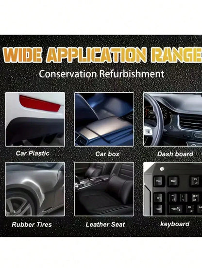 KineShineX Universal Car Repair Paste, Car Scratch Repair Paint, Suitable For Interior Dashboard, Center Console, Leather Seats And Tires. Anti-Fading, Anti-Oxidation, Anti-Yellowing, Tire Blackening