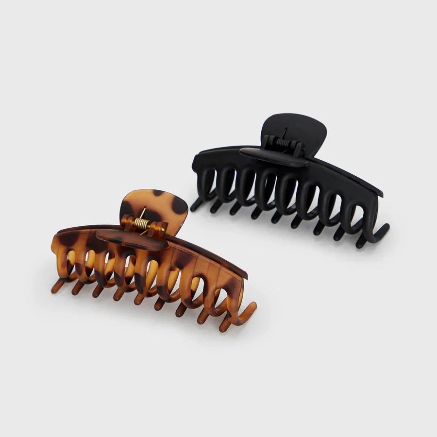 kitsch Recycled Plastic Oversized Matte Claw Clips