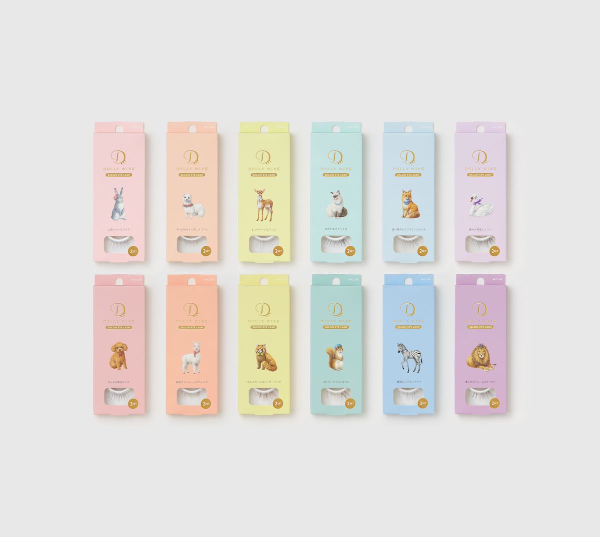 Dolly Wink Salon Eye Lash Eyelash Pure Seperate Alpaca No.8
