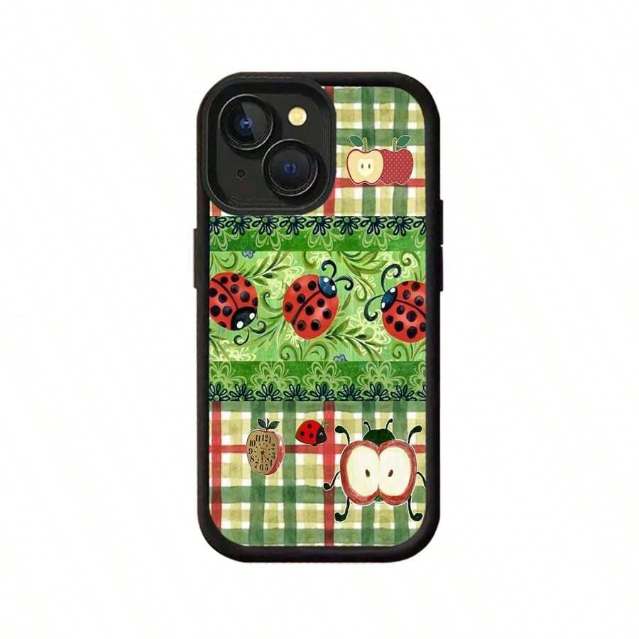 Ladybug Mobile Phone Case, Designed With Quirky Eyes And Playful Antennae, Suitable For IPhone 16, 15, 14, 13, 12 And 11 Pro Models, Made Of TPU Material, And Provides Shockproof Protection. Perfect F