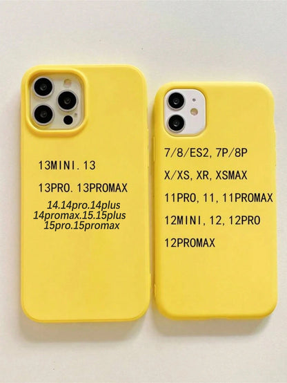 Large Hole Candy Minimalist Solid Color Matte Creative Anti-Drop Phone Case Compatible With Apple 18promax 11 12 13 14 15 16plus 13promax XR 16 14plus 14promax 13pro Mini 17