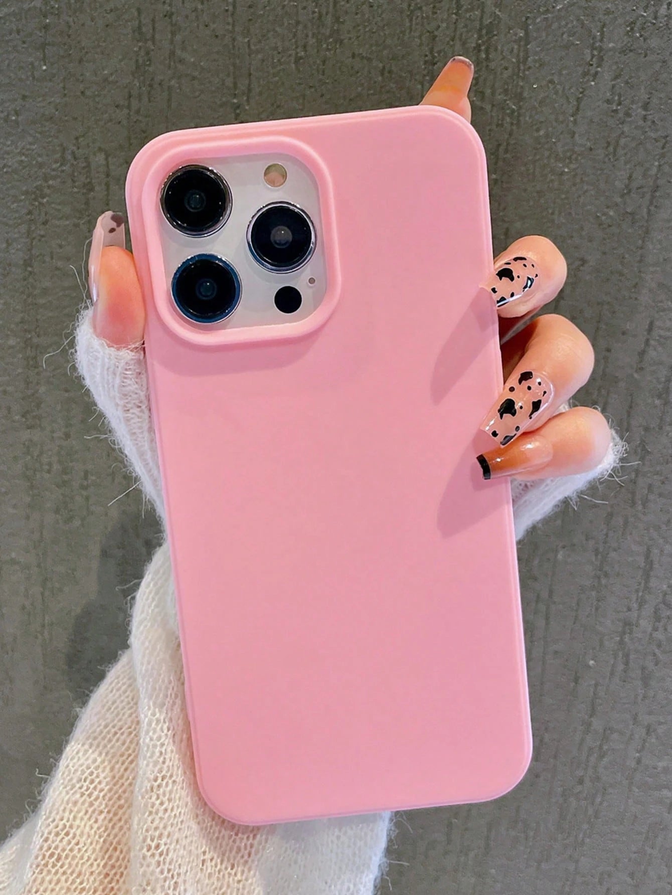 Large Hole Candy Minimalist Solid Color Matte Creative Anti-Drop Phone Case Compatible With Apple 18promax 11 12 13 14 15 16plus 13promax XR 16 14plus 14promax 13pro Mini 17