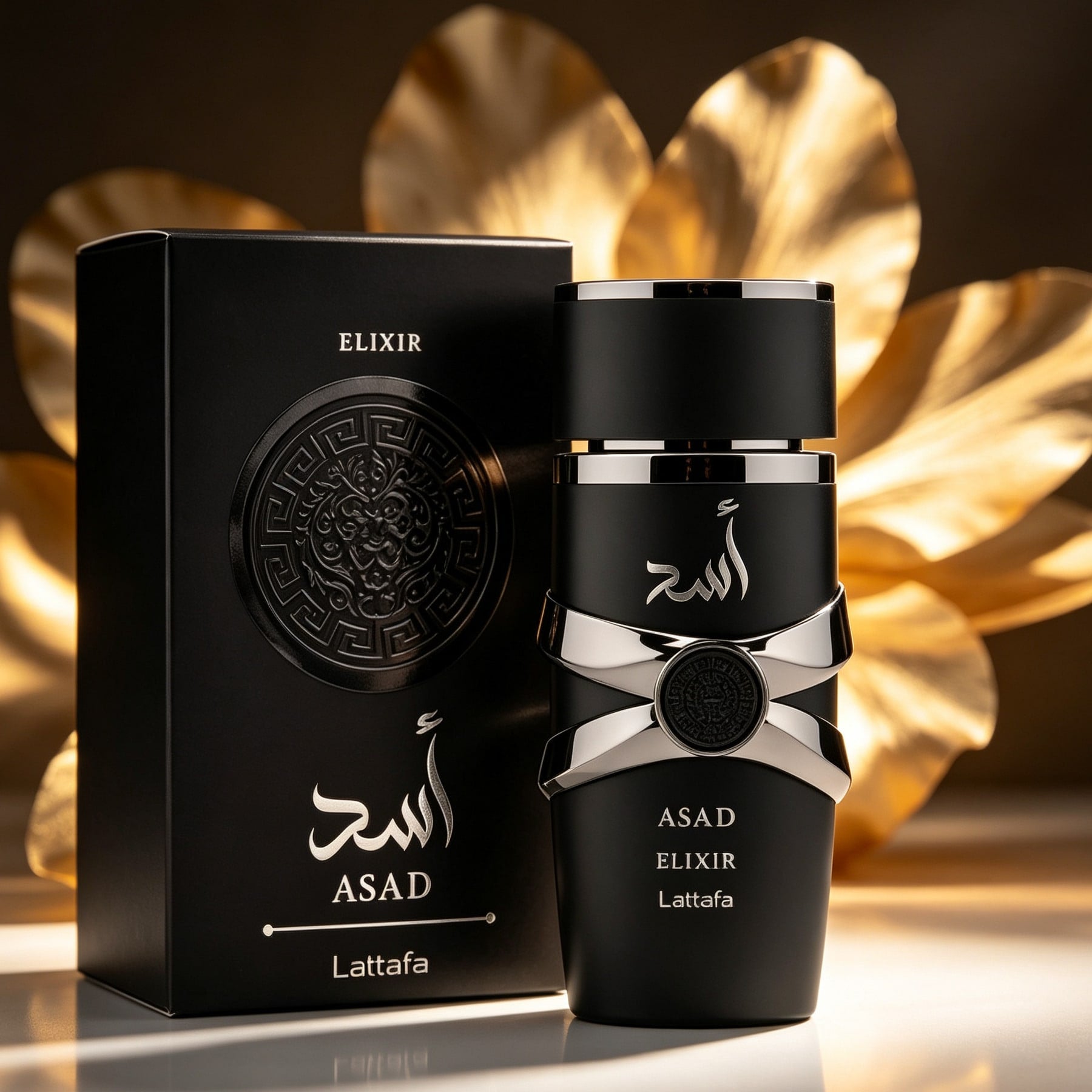 Lattafa ASAD Elixir Men's Eau De Parfum 100ml 3.4 Fl Oz| Long Lasting Arabic Cologne| Aromatic Woody Cedarwood Fragrance| Luxury Gift For Him