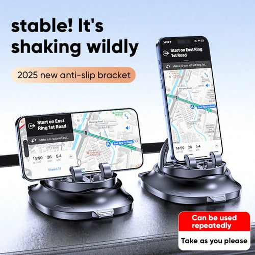 LCARS Multi-Function Car Phone Holder, 360° Rotating Glasses And Phone Stand With Parking Number Plate, Multiple Use Functions For Car Dashboard, Non-Slip Silicone Base For Secure Attachment, Car Inte