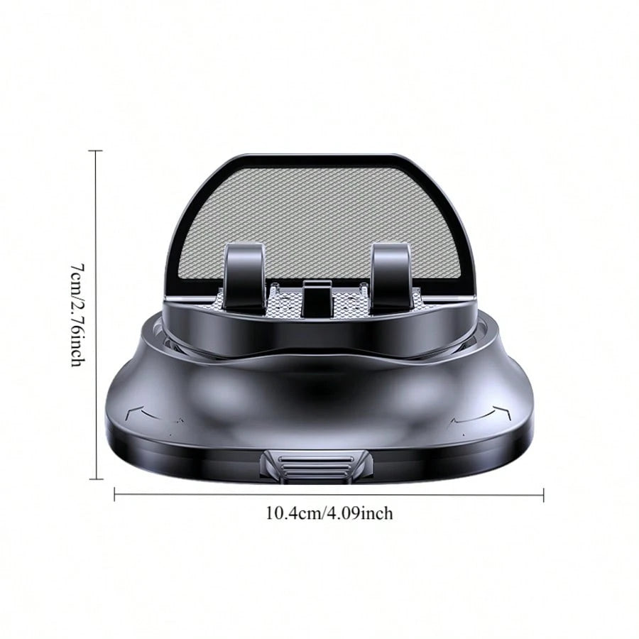 LCARS Multi-Function Car Phone Holder, 360° Rotating Glasses And Phone Stand With Parking Number Plate, Multiple Use Functions For Car Dashboard, Non-Slip Silicone Base For Secure Attachment, Car Inte
