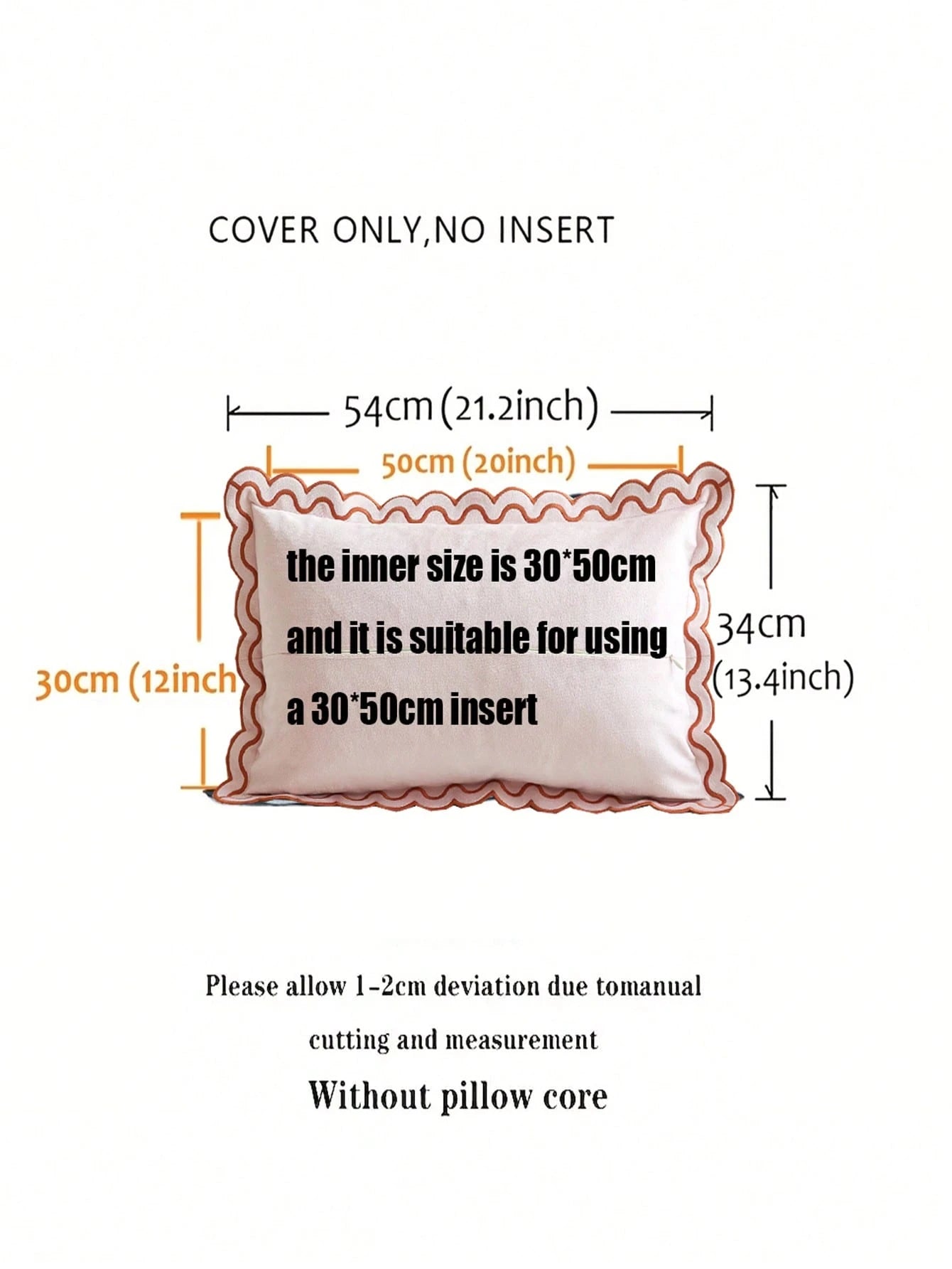 LCUHPCL 1pc Halloween Ruffle Candy Letter 3D Towel Embroidery Spooky Season Pillow Case, Suitable For Bedroom, Living Room, Sofa, Daily Party And Other Environments