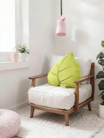 Leaf-Shaped Plush Throw Pillow, Soft & Comfortable Forest-Style Cushion, Suitable For Bedroom, Living Room, Sofa Decor, Great Gift Choice For Valentine's Day And Christmas
