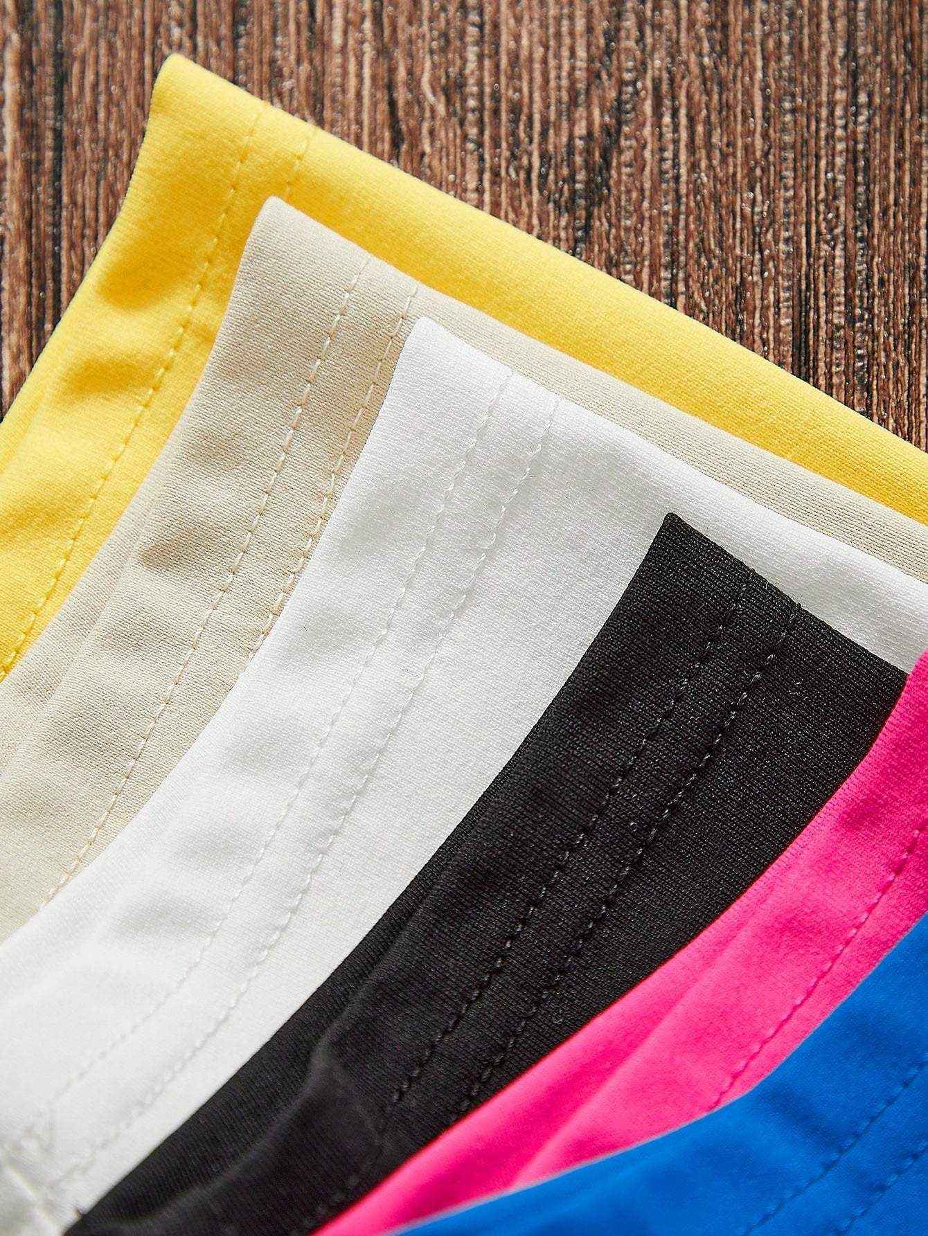 Leap Crew 6pcs Babygirl Snug Fit Solid Color Elastic Waist Knit Shorts, Versatile For Summer