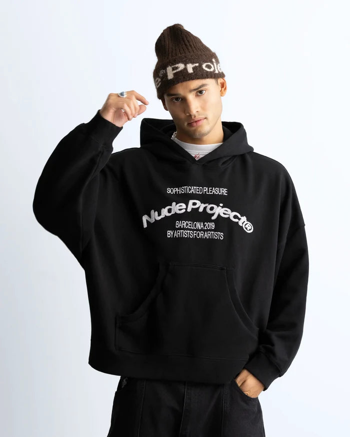 Liberty Boxy Hoodie Black