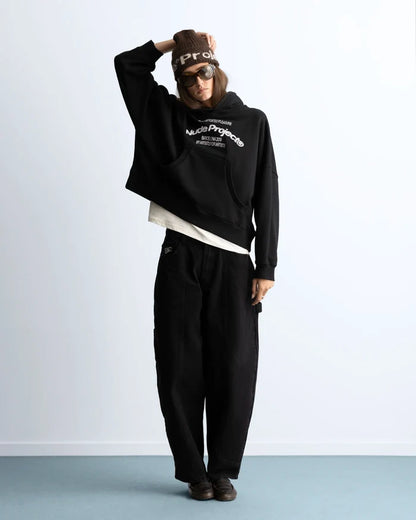 Liberty Boxy Hoodie Black