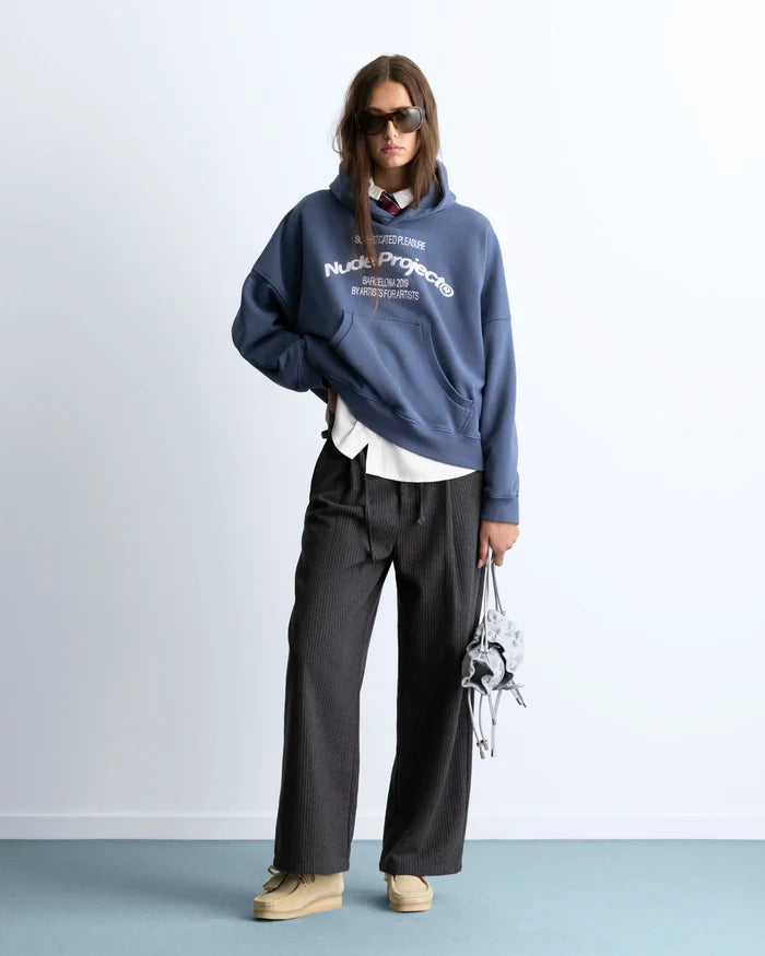 Liberty Boxy Hoodie Blue