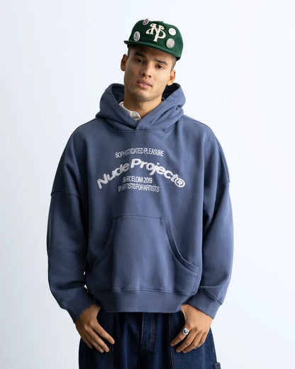 Liberty Boxy Hoodie Blue