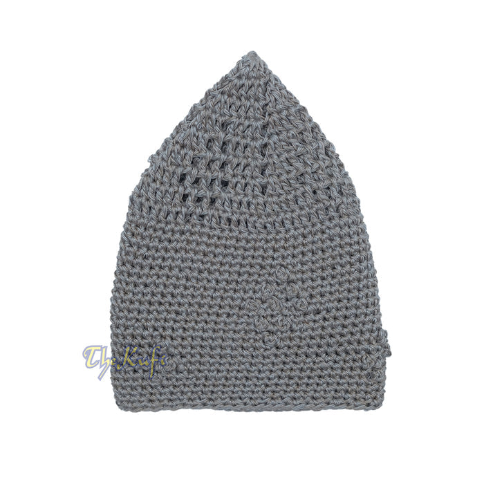 Light Gray Crocheted - Knot Design Cotton Yemeni Kuti