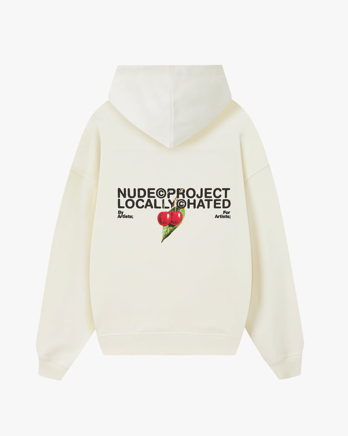 Locally Hated Cherry Hoodie Marshmallow