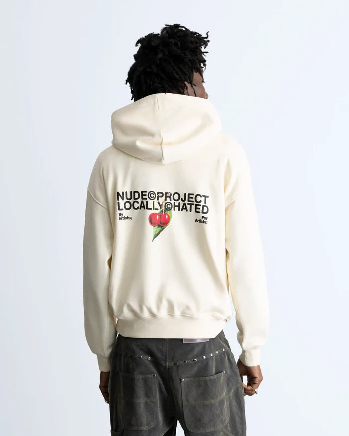Locally Hated Cherry Hoodie Marshmallow