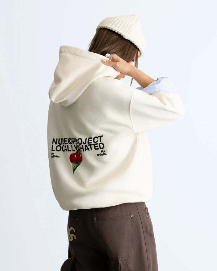 Locally Hated Cherry Hoodie Marshmallow