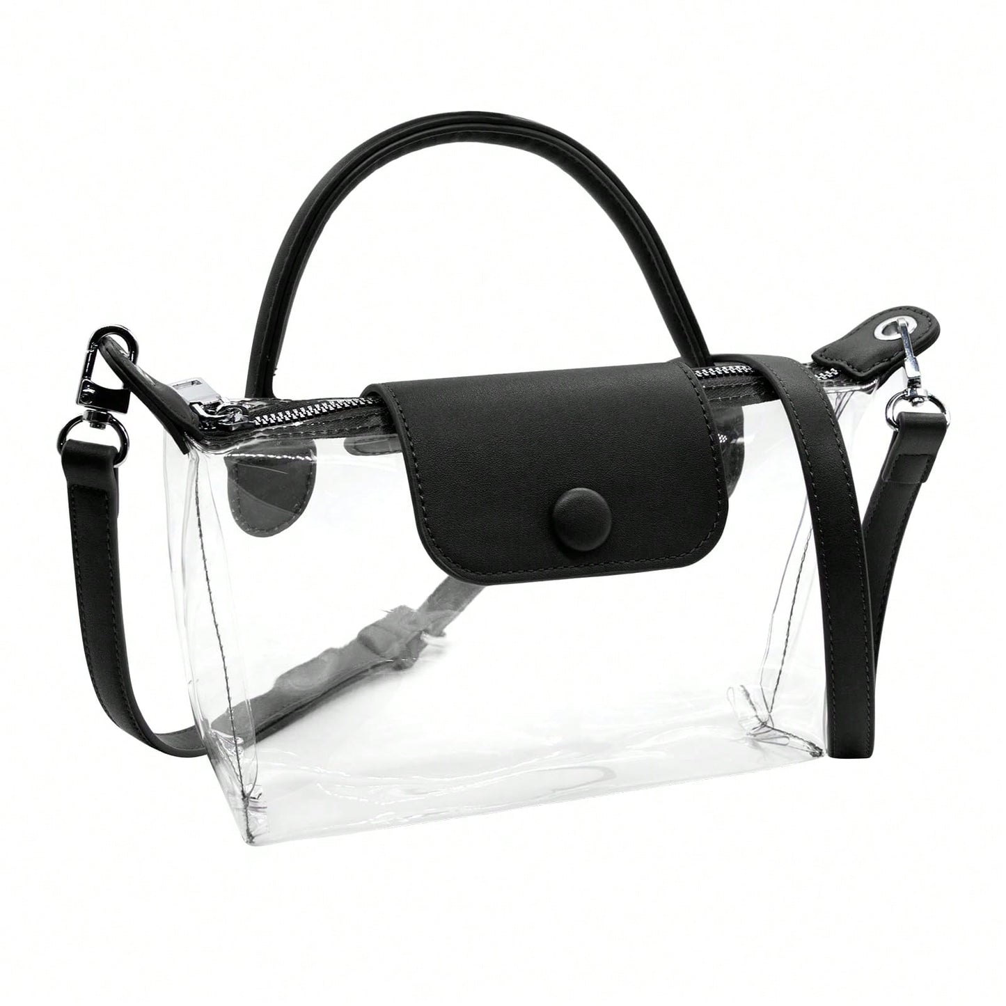 Long Strap Clear Bag Stadium Approved, Adjustable Crossbody Shoulder Purse For Women Concerts Sports Events,Christmas Gift For Men Women