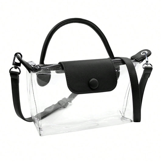 Long Strap Clear Bag Stadium Approved, Adjustable Crossbody Shoulder Purse For Women Concerts Sports Events,Christmas Gift For Men Women