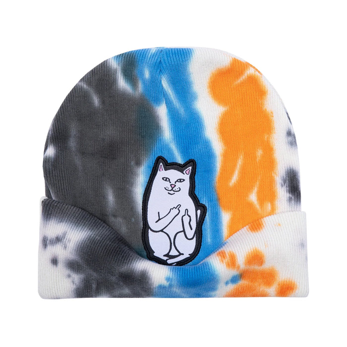 Lord Nermal Beanie (Blue / Orange Tie Dye) - Four Street