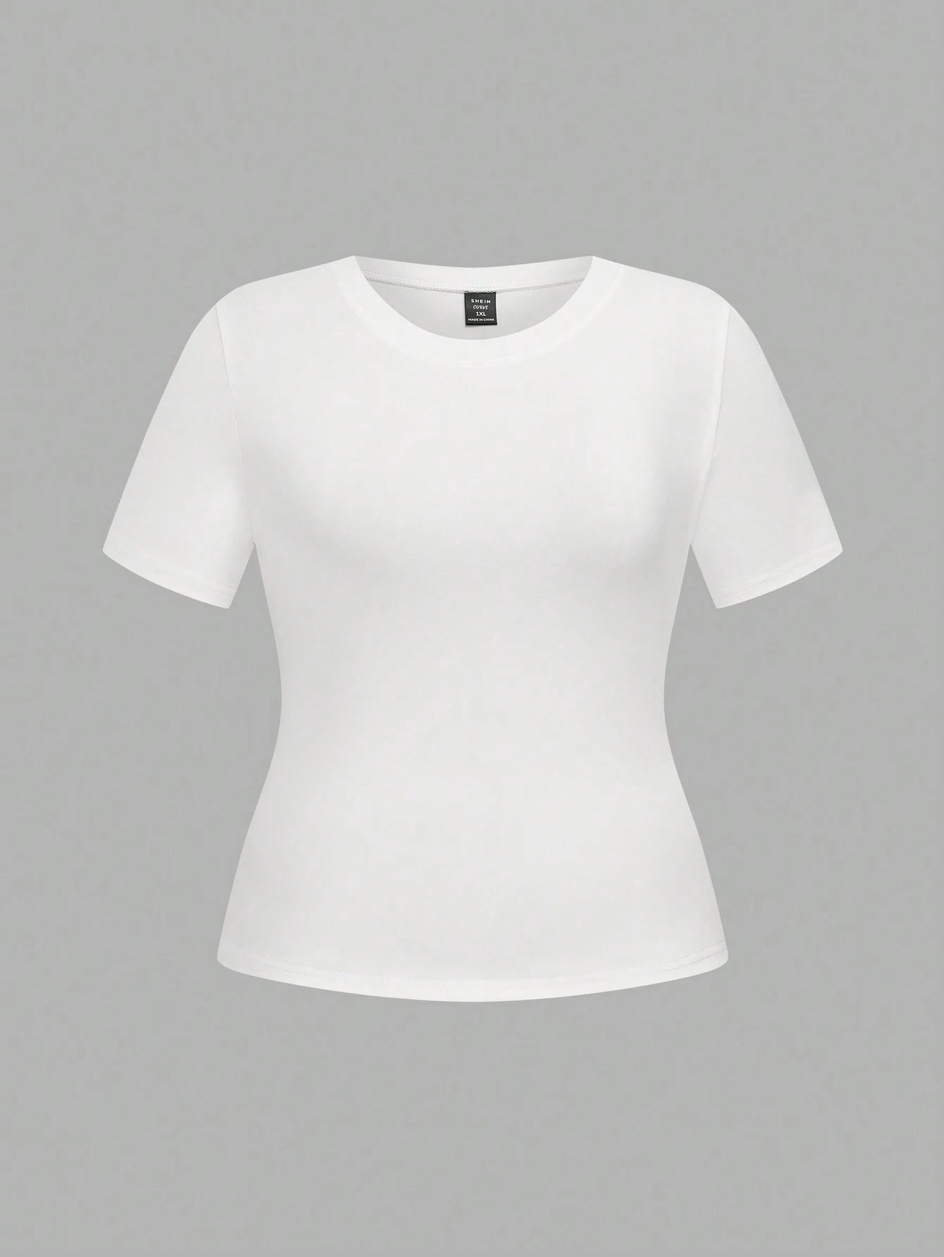 LUNE Plus Size 3pcs/Set Crew Neck Basic Short Sleeve T-Shirts