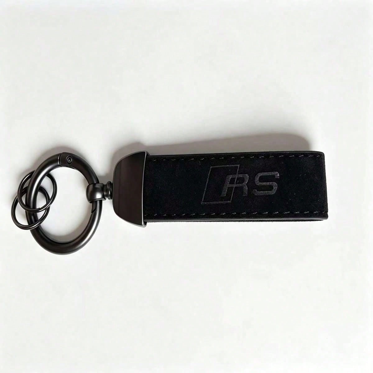 Luxury Car Keychain For Men Leather Style Key Holder With Metal Ring Sporty Auto Accessories Gift