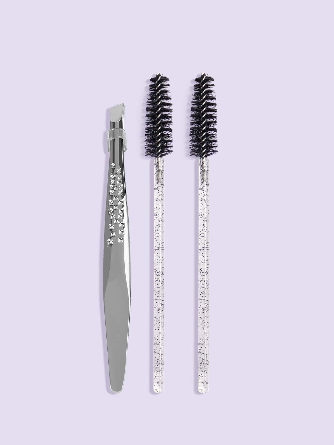 MAGEFY 7 Pairs Of Natural Full False Eyelashes&1pc Eyelash Tweezers&2pcs Disposable Eyelash Brush, Thick Curling Fluffy Eyelashes For Party Use Manga Eyelashes, Travel Essentials Strip Lashes, Lashes