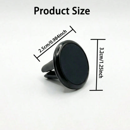 Magnetic Car Phone Holder, Air Vent Mount, Compact Design, Strong Grip, 360° Adjustable, Easy Installation, Universal