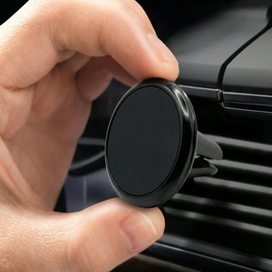 Magnetic Car Phone Holder, Air Vent Mount, Compact Design, Strong Grip, 360° Adjustable, Easy Installation, Universal