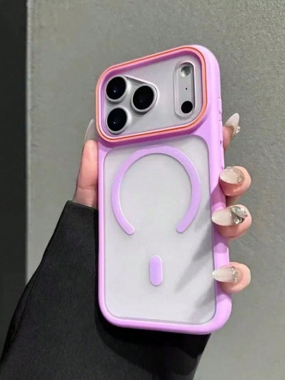 Magnetic New Premium Magnetic Transparent Acrylic Phone Case, Compatible With IPhone 17/16/15/14/13/12 Pro Max/14/15/16 Plus/17/Air/11, Supports Wireless Charging, Transparent Shock-Proof Protective C