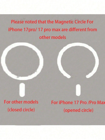 Magnetic New Premium Magnetic Transparent Acrylic Phone Case, Compatible With IPhone 17/16/15/14/13/12 Pro Max/14/15/16 Plus/17/Air/11, Supports Wireless Charging, Transparent Shock-Proof Protective C