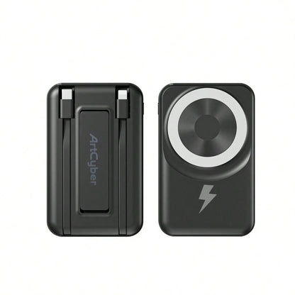 Magnetic Power Bank 5000/10000mAh, Wireless Portable Charger, 20W Fast Charging Magnetic Battery Pack With USB-C, Compatible With Magsafe IOS 15/15 Plus/15 Pro/15 Pro Max, IOS 14/13/12 Series Suitable