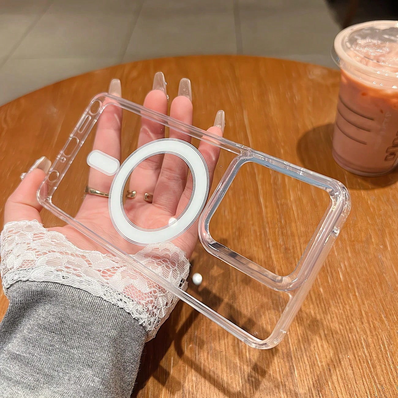 Magnetic Shockproof Transparent Acrylic Wireless Charging Phone Case For G(2025) 5G G(2026) 5G G34 G86 G45 Edge 50 60 Stylus Edge 50 Pro Stylus 5G