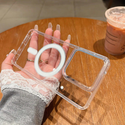 Magnetic Shockproof Transparent Acrylic Wireless Charging Phone Case For G(2025) 5G G(2026) 5G G34 G86 G45 Edge 50 60 Stylus Edge 50 Pro Stylus 5G