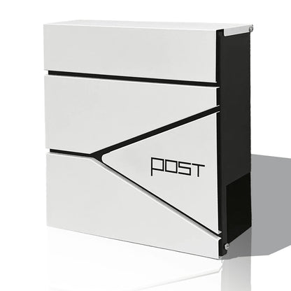 Mailbox, Wall-Mounted Metal Mailbox, Weather-Resistant Rust-Proof Outdoor Lockable Mailbox, Includes All Installation Hardware, Mailbox, Mailbox