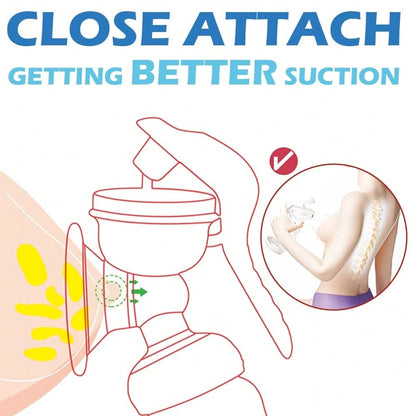 Manual Breast Pump- Adjustable Suction Silicone Hand Pump Breastfeeding, Small Portable Manual Breast Milk Catcher Baby Feeding Pumps & Accessories