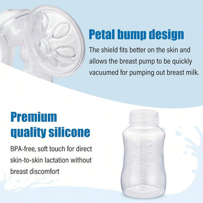 Manual Breast Pump- Adjustable Suction Silicone Hand Pump Breastfeeding, Small Portable Manual Breast Milk Catcher Baby Feeding Pumps & Accessories