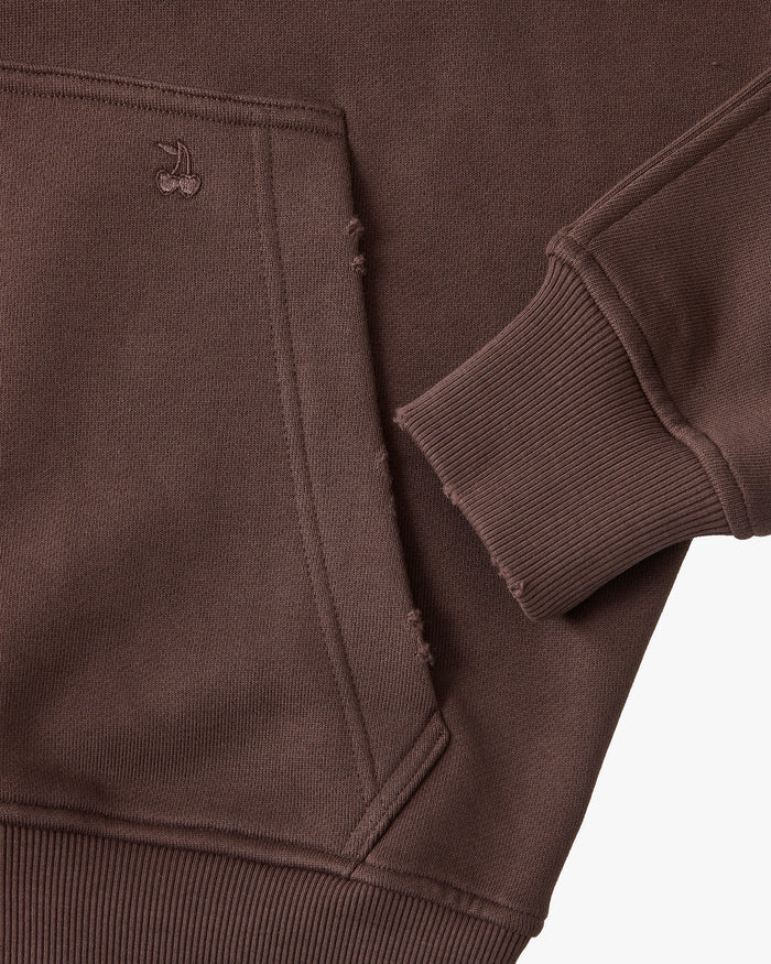 Marble Hoodie Brown