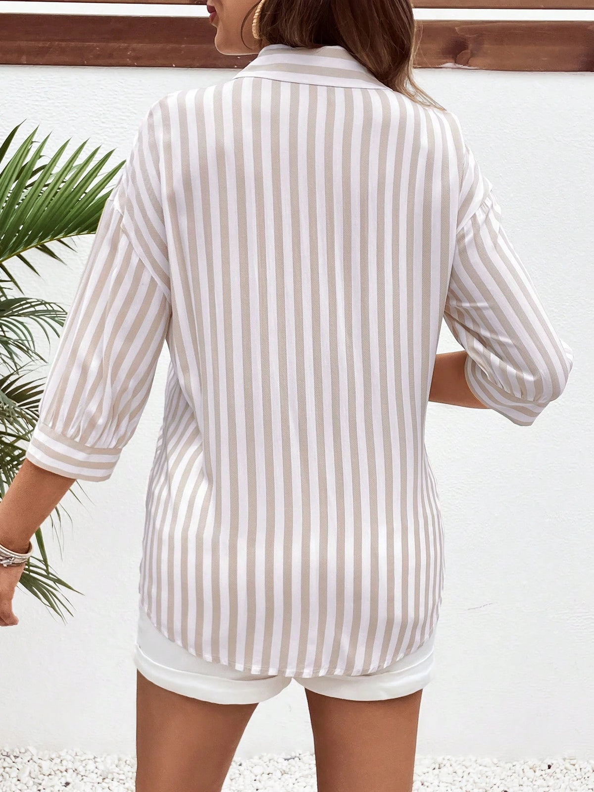 Maternity Outdoor Lightweight Button-Up Nursing Shirt