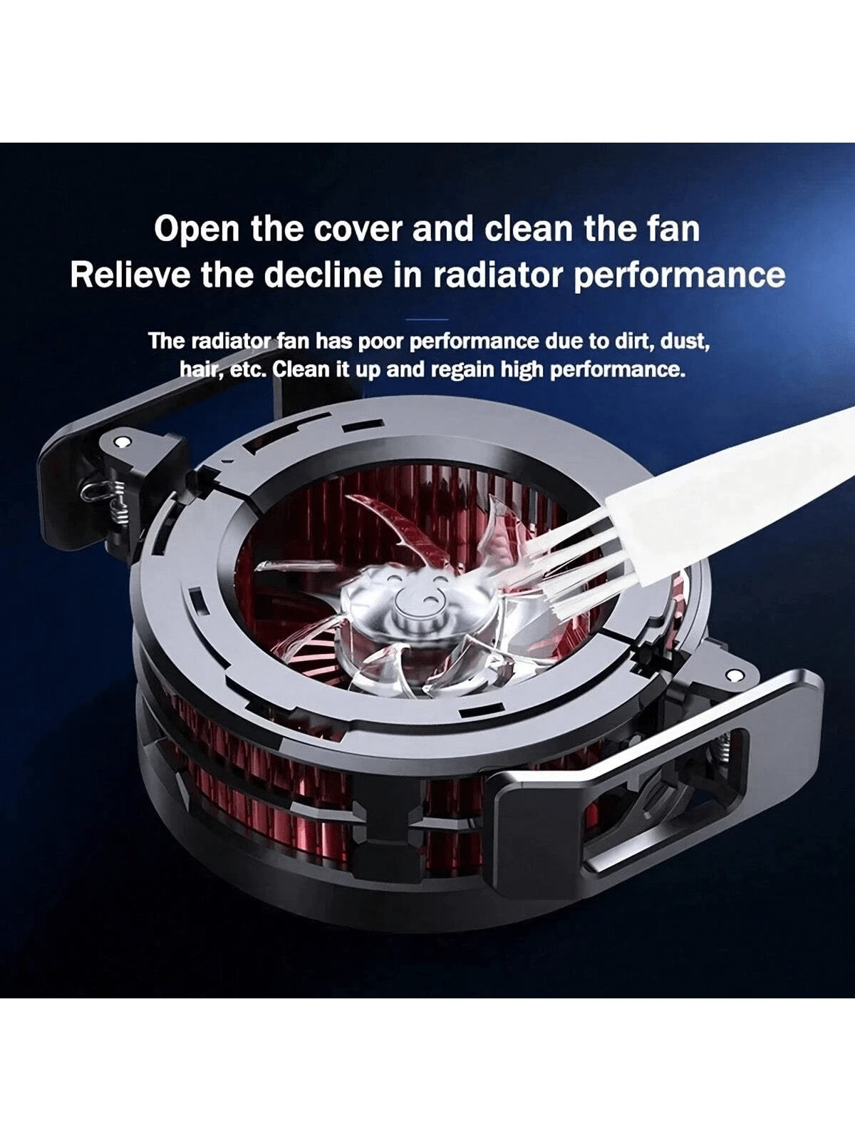 MEMO Magnetic Phone Cooling Fan Protective Case- Portable ABS Heatsink With RGB Lighting, Ultra-Quiet Operation, Rapid Cooling, Compatible With IPhone 15 Pro Max, 14, OnePlus, POCO And More- USB Pow
