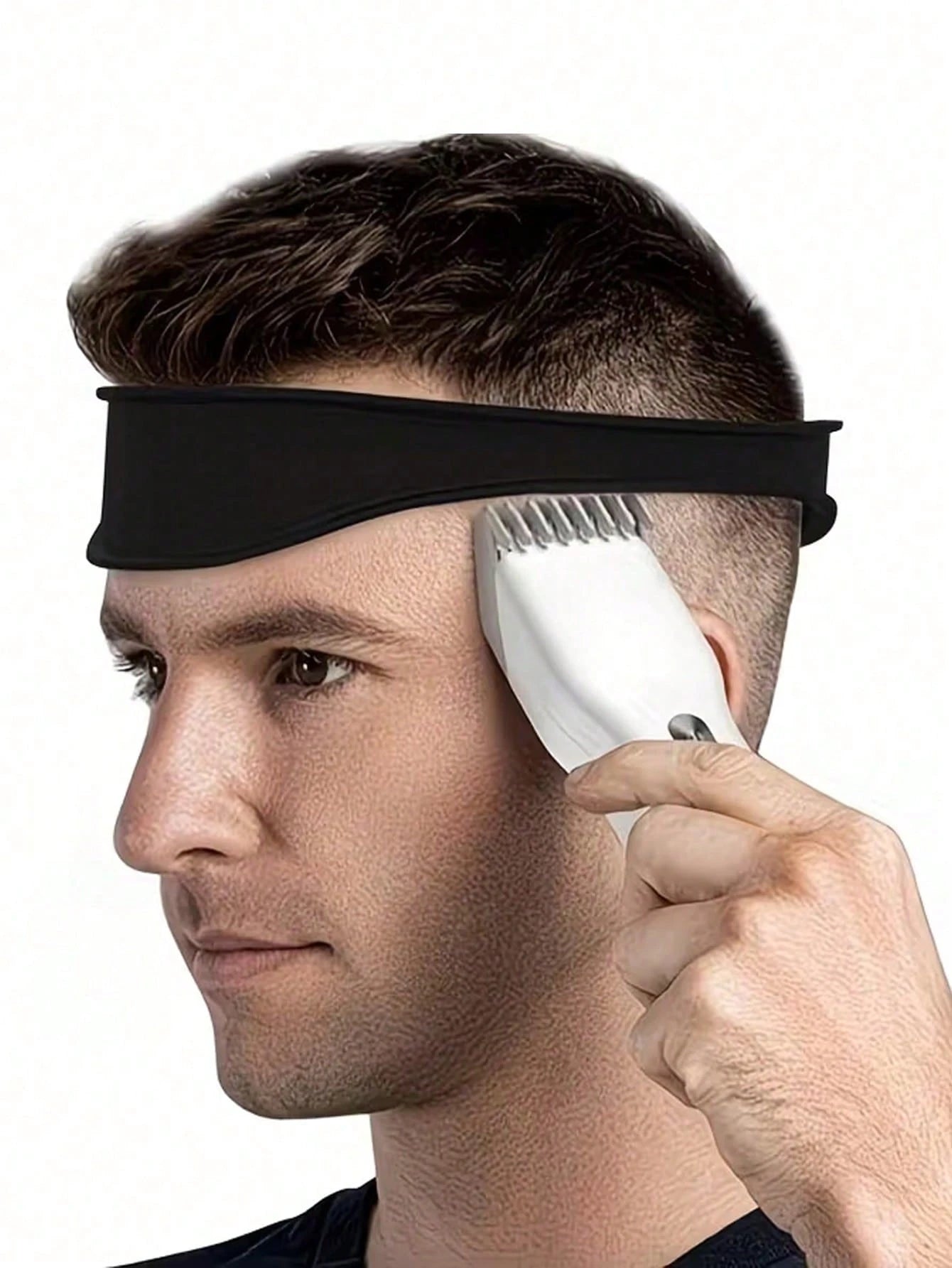 Men's Silicone Haircut Guide- Flexible, Bendable Haircut Guide, Suitable For DIY Home And Travel Use, Soft Grip Hair Styling Tool