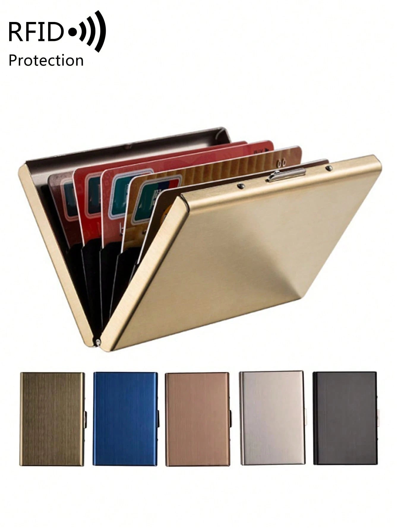 Metal Wallet Stainless Steel Card Holder, Women's Lightweight Portable Card Case, Suitable For Office Workers, Men's Holiday, Anniversary, Birthday Gift, Gift Accessory, Teacher's Day Gift, Casual Car