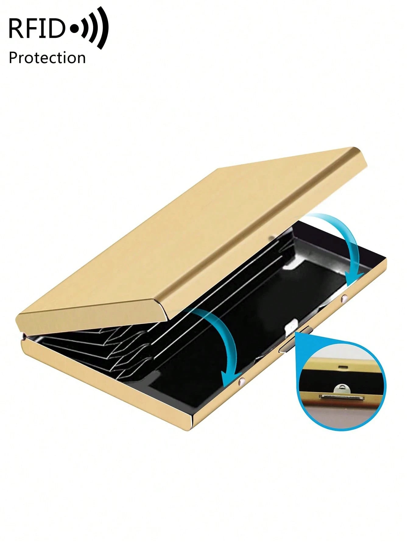 Metal Wallet Stainless Steel Card Holder, Women's Lightweight Portable Card Case, Suitable For Office Workers, Men's Holiday, Anniversary, Birthday Gift, Gift Accessory, Teacher's Day Gift, Casual Car