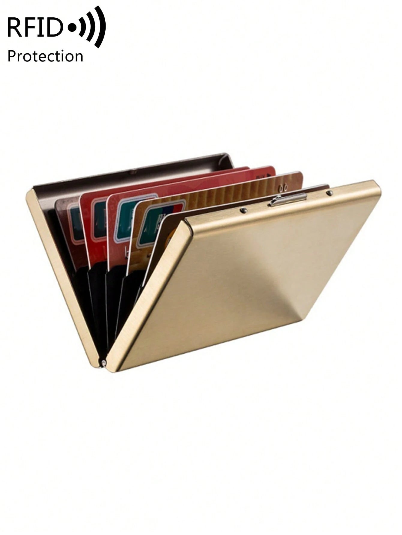 Metal Wallet Stainless Steel Card Holder, Women's Lightweight Portable Card Case, Suitable For Office Workers, Men's Holiday, Anniversary, Birthday Gift, Gift Accessory, Teacher's Day Gift, Casual Car