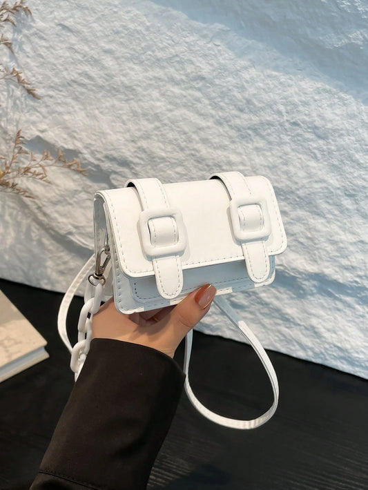 Mini Acrylic Decorative Chain Lipstick Crossbody Bag