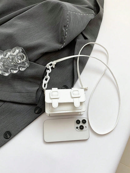 Mini Acrylic Decorative Chain Lipstick Crossbody Bag