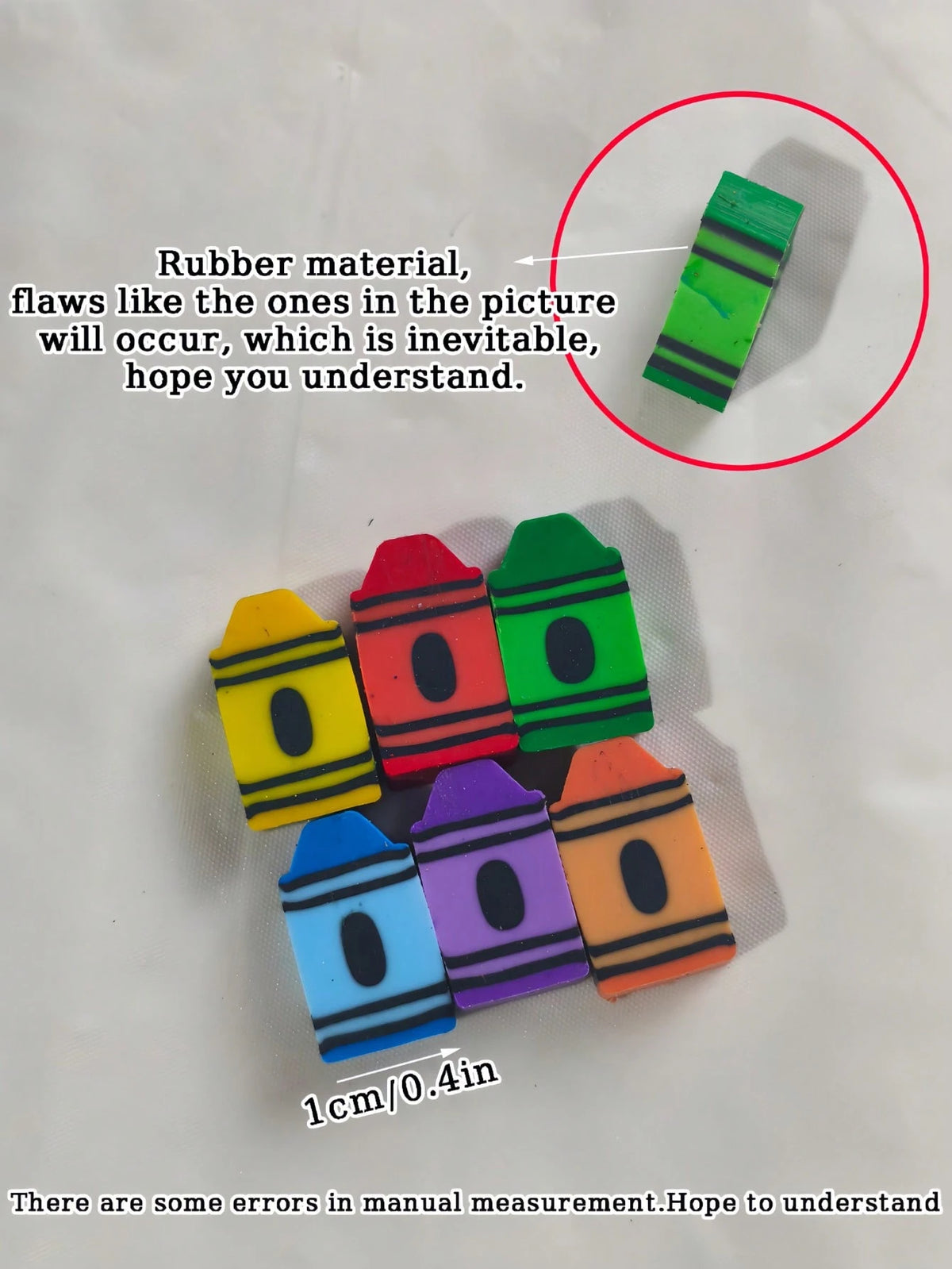 Mini Crayon Shaped Erasers Set, Cute Crayon Design Erasers, Colorful Mini Erasers, Bulk Pack, Back To School Supplies, Party Favors, Graduation Gifts, Classroom Rewards, Office Supplies (Assorted Colo