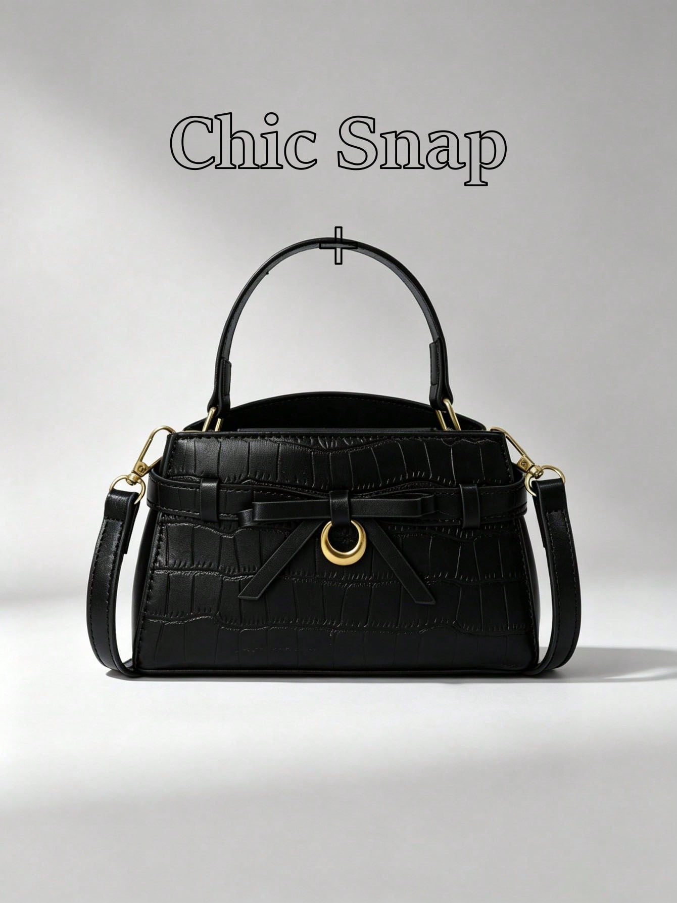 Minimalist Textured Embossed Mini Handbag With Gentle Bow Design And Metal Hardware, Versatile Crossbody Bag For Daily Outings, Suitable For Shopping, Wallet, Young Women, College Students, Newcomers